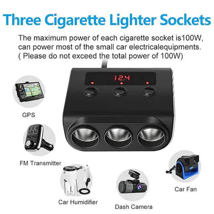 3-Way Car Plug Charger Adapter DailySale