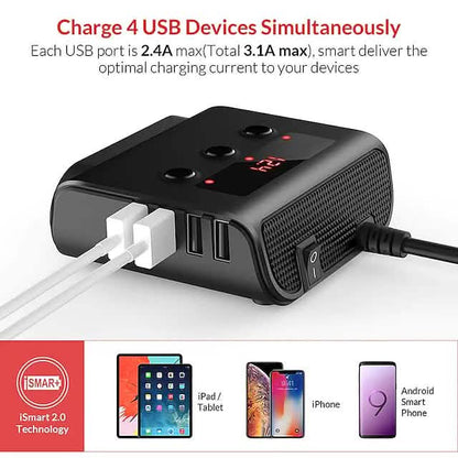 3-Way Car Plug Charger Adapter DailySale