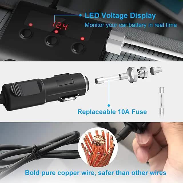 3-Way Car Plug Charger Adapter DailySale