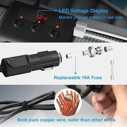 3-Way Car Plug Charger Adapter DailySale