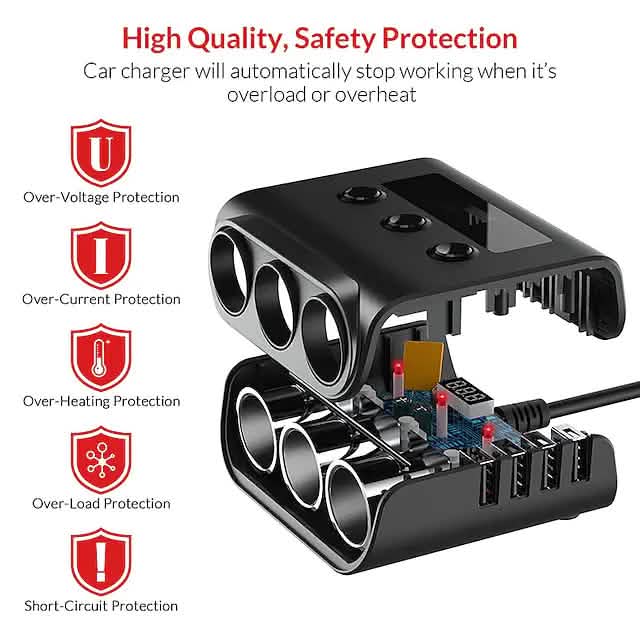3-Way Car Plug Charger Adapter DailySale
