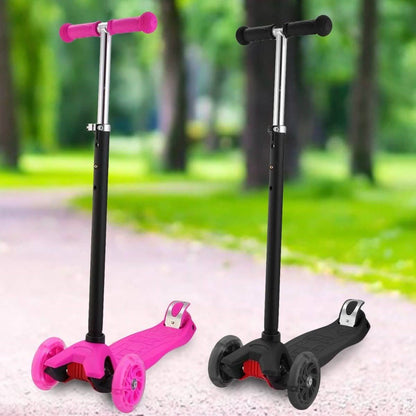 3-Wheeled LEDs Kick Scooter for Kids Flashing Scooter Adjustable Height DailySale