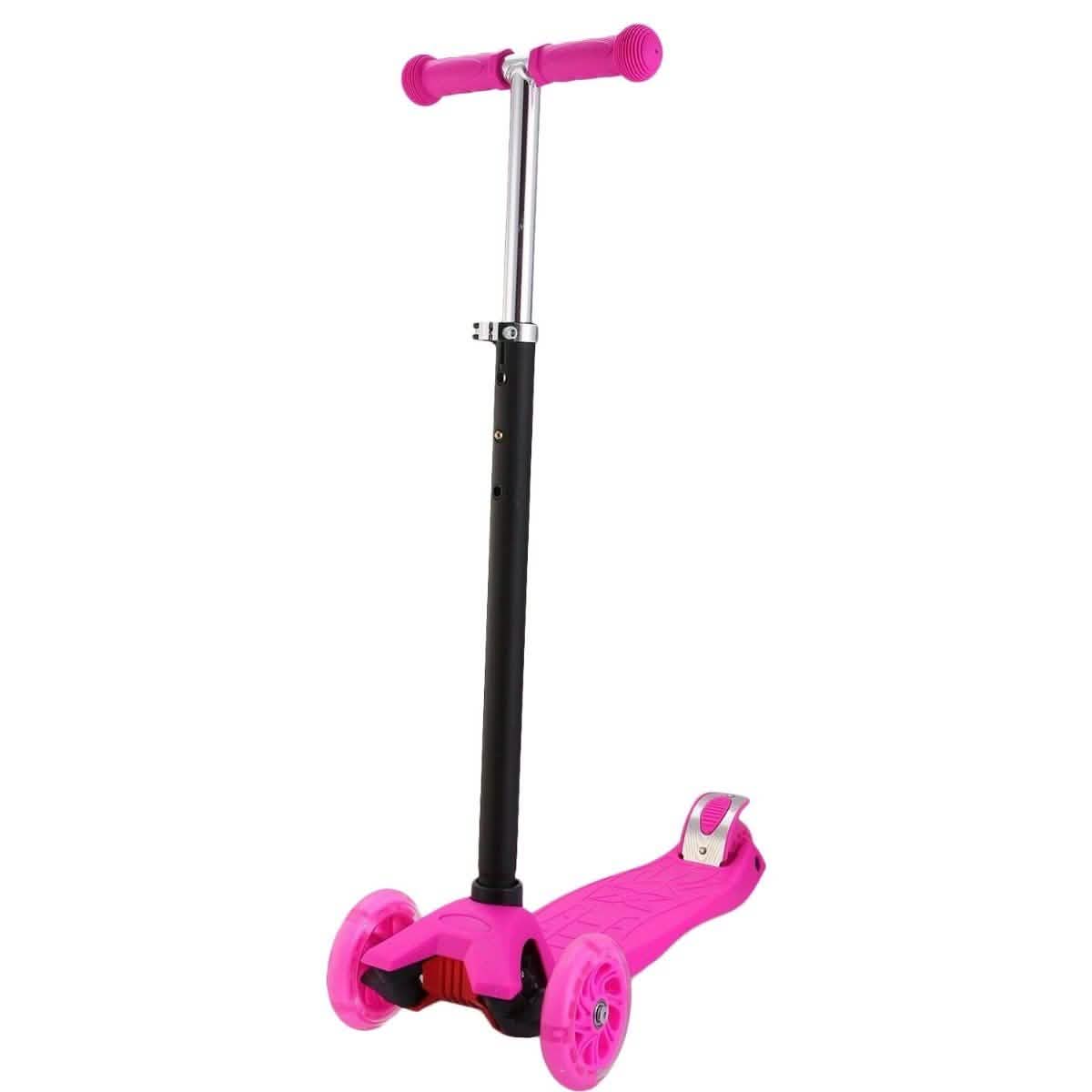 3-Wheeled LEDs Kick Scooter for Kids Flashing Scooter Adjustable Height DailySale