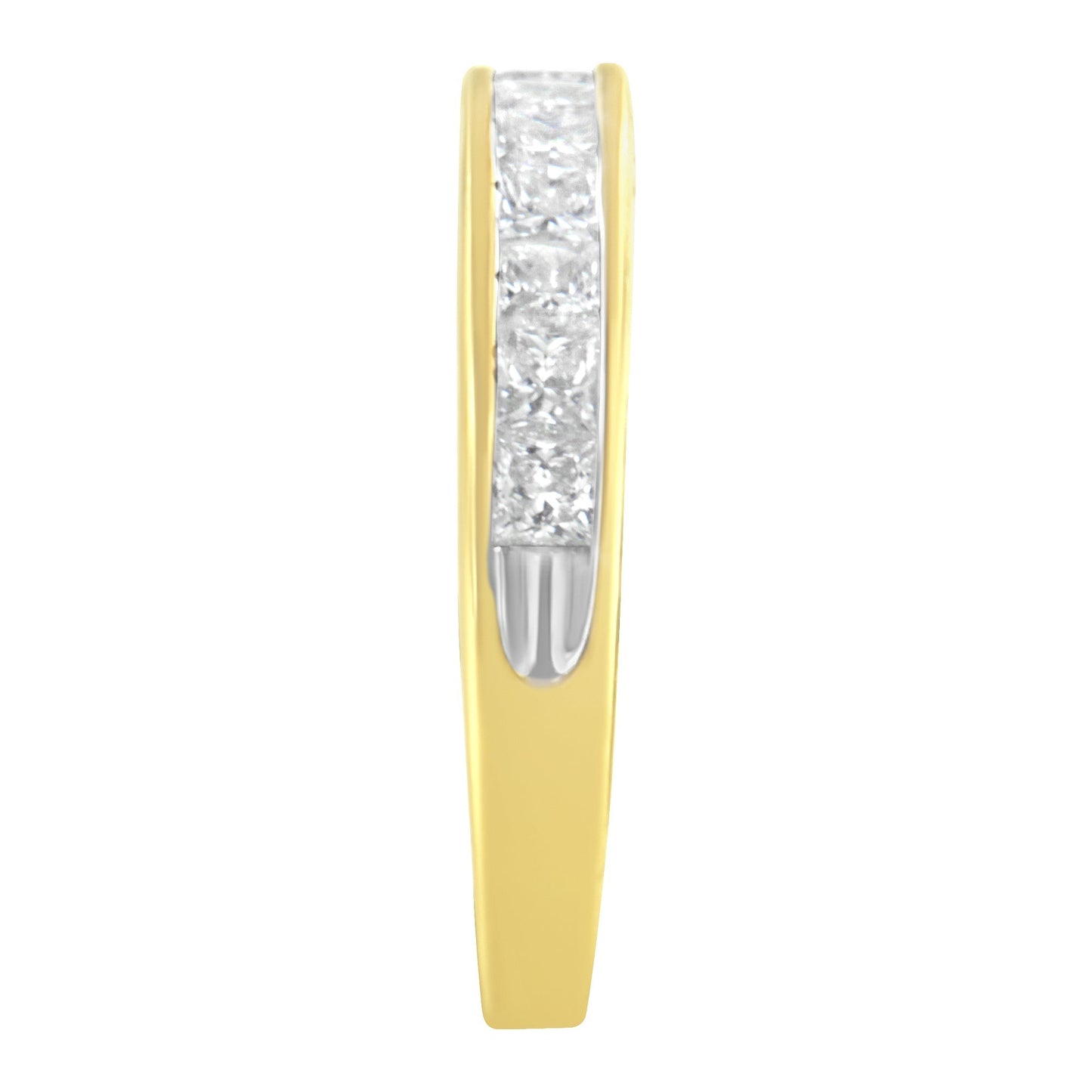 14KT Yellow Gold Diamond Channel Band Ring (1 cttw, H-I Color, SI2-I1 Clarity) Bids.com