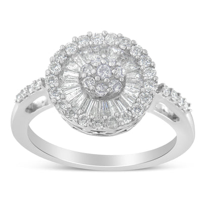 10KT White Gold Diamond Cocktail Ring (1 cttw, H-I Color, SI2-I1 Clarity) Bids.com