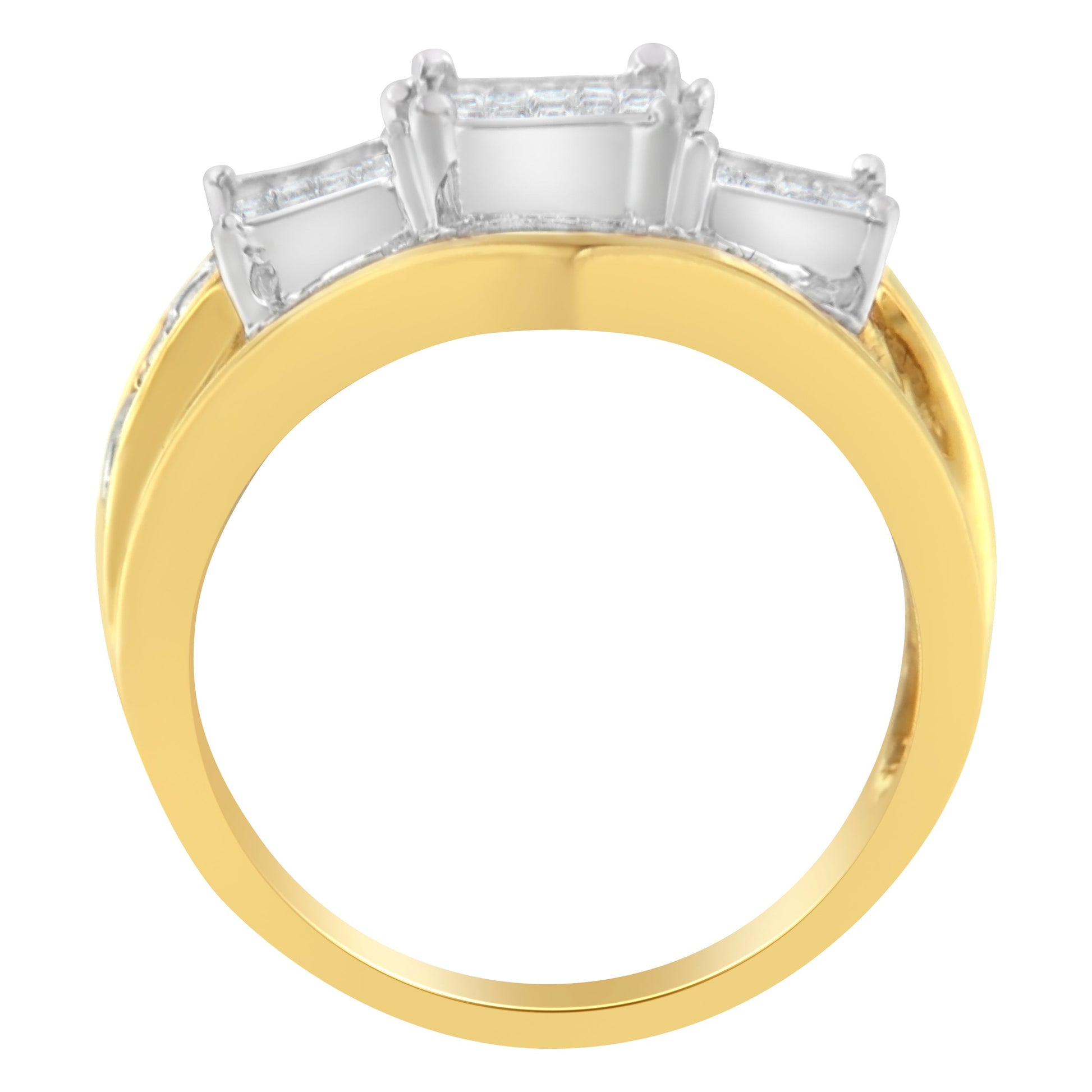 10KT Two-Toned Gold Diamond Ring (1 cttw, H-I Color, SI1-SI2 Clarity) Bids.com