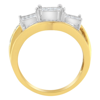 10KT Two-Toned Gold Diamond Ring (1 cttw, H-I Color, SI1-SI2 Clarity) Bids.com