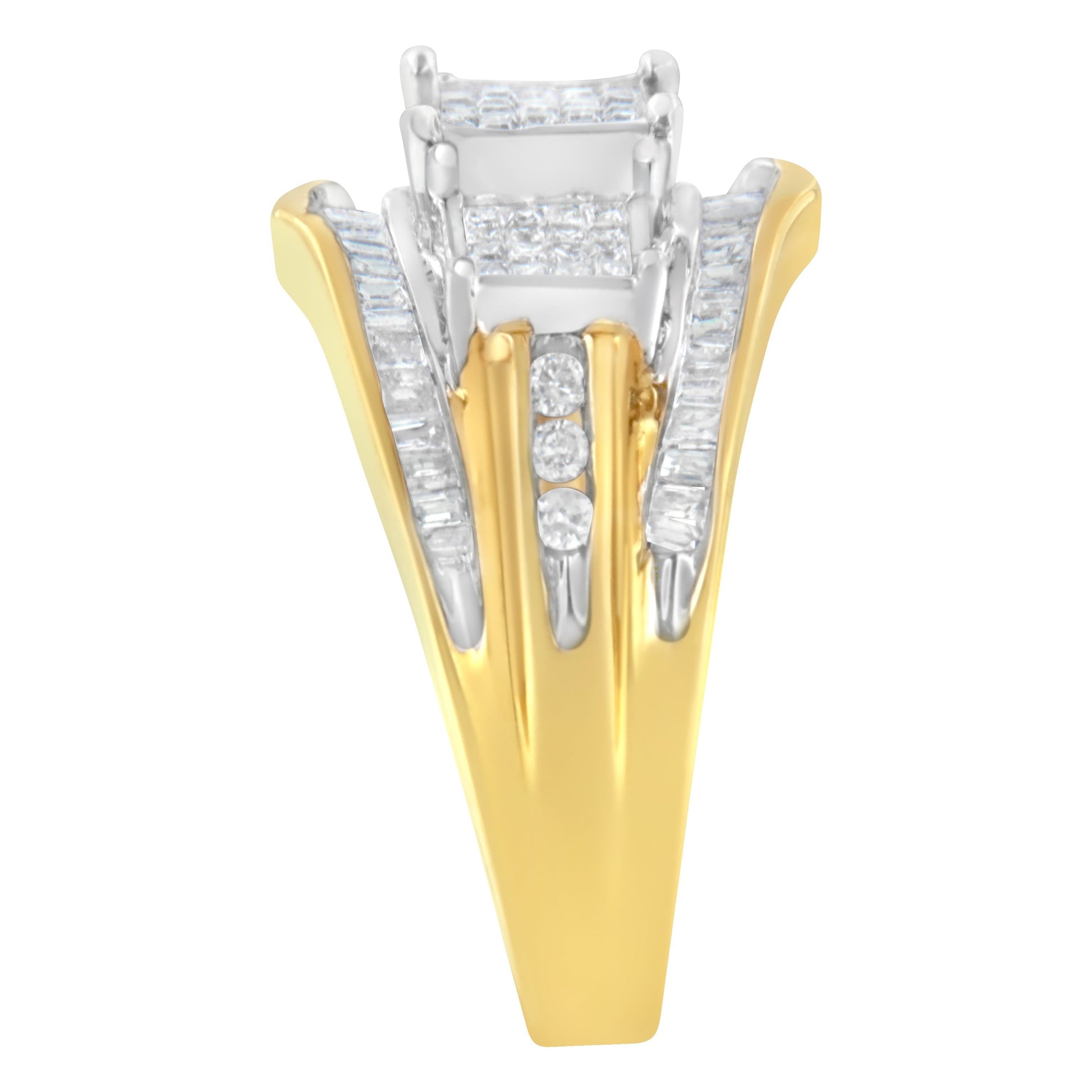 10KT Two-Toned Gold Diamond Ring (1 cttw, H-I Color, SI1-SI2 Clarity) Bids.com