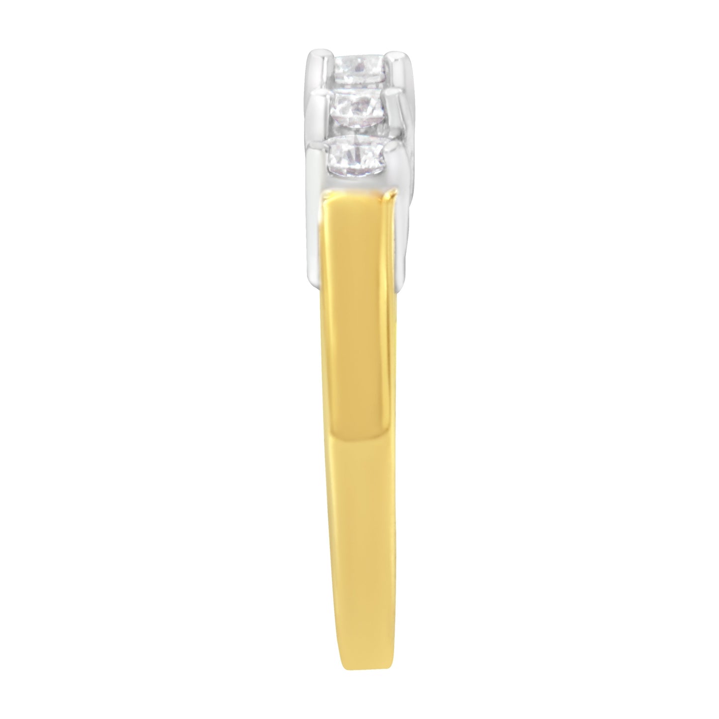14KT Two Toned Gold 5 Stone Diamond Ring (1 cttw, H-I Color, SI1-SI2 Clarity) Bids.com