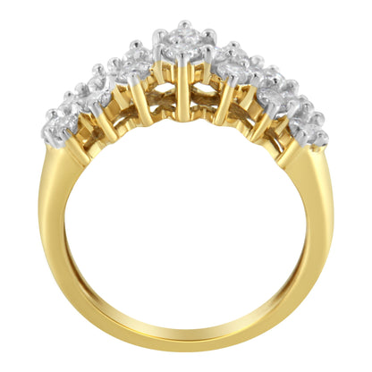 10K Yellow Gold Round Diamond Ring (1 cttw, J-K Color, I1-I2 Clarity) Bids.com