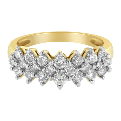 10K Yellow Gold Round Diamond Ring (1 cttw, J-K Color, I1-I2 Clarity) Bids.com