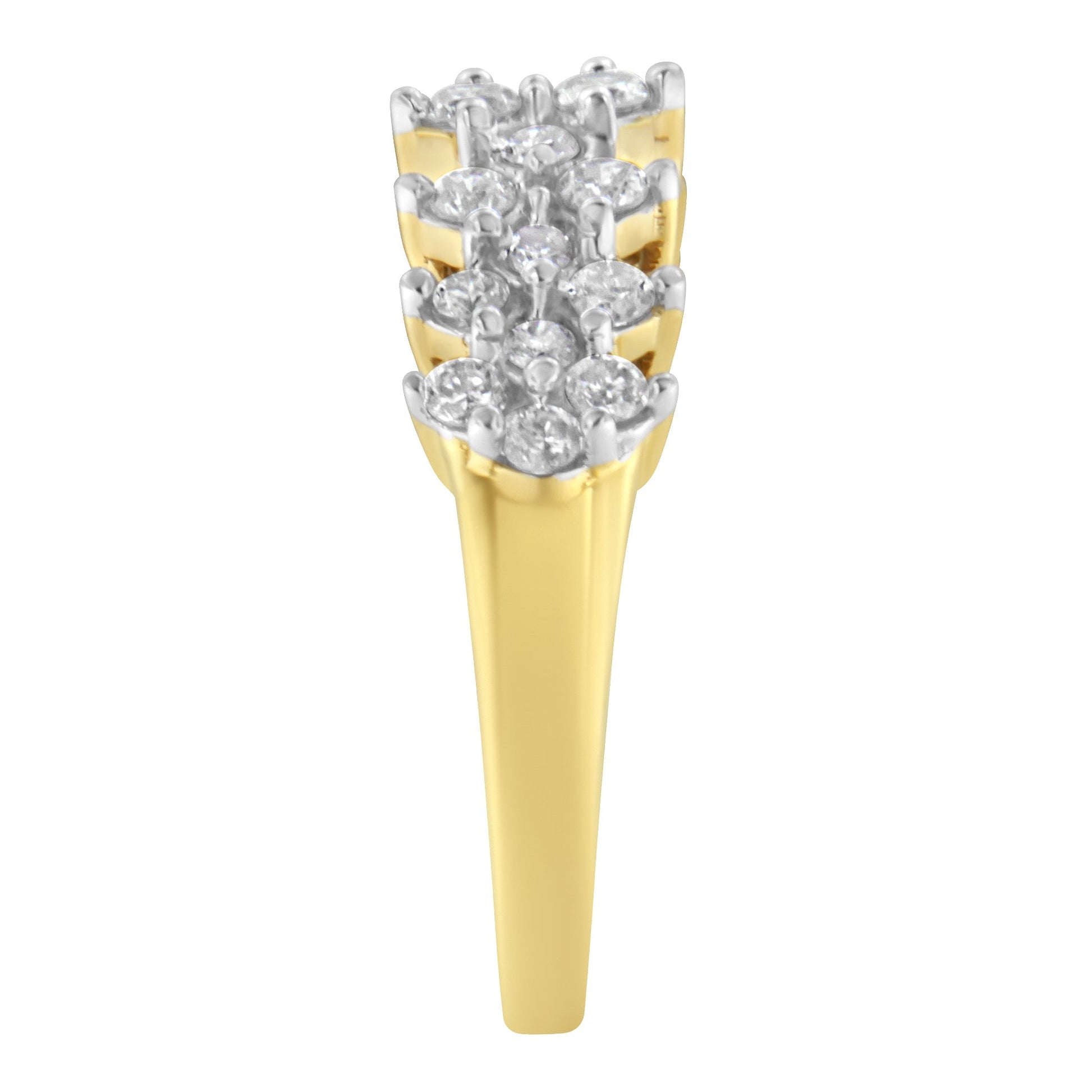10K Yellow Gold Round Diamond Ring (1 cttw, J-K Color, I1-I2 Clarity) Bids.com