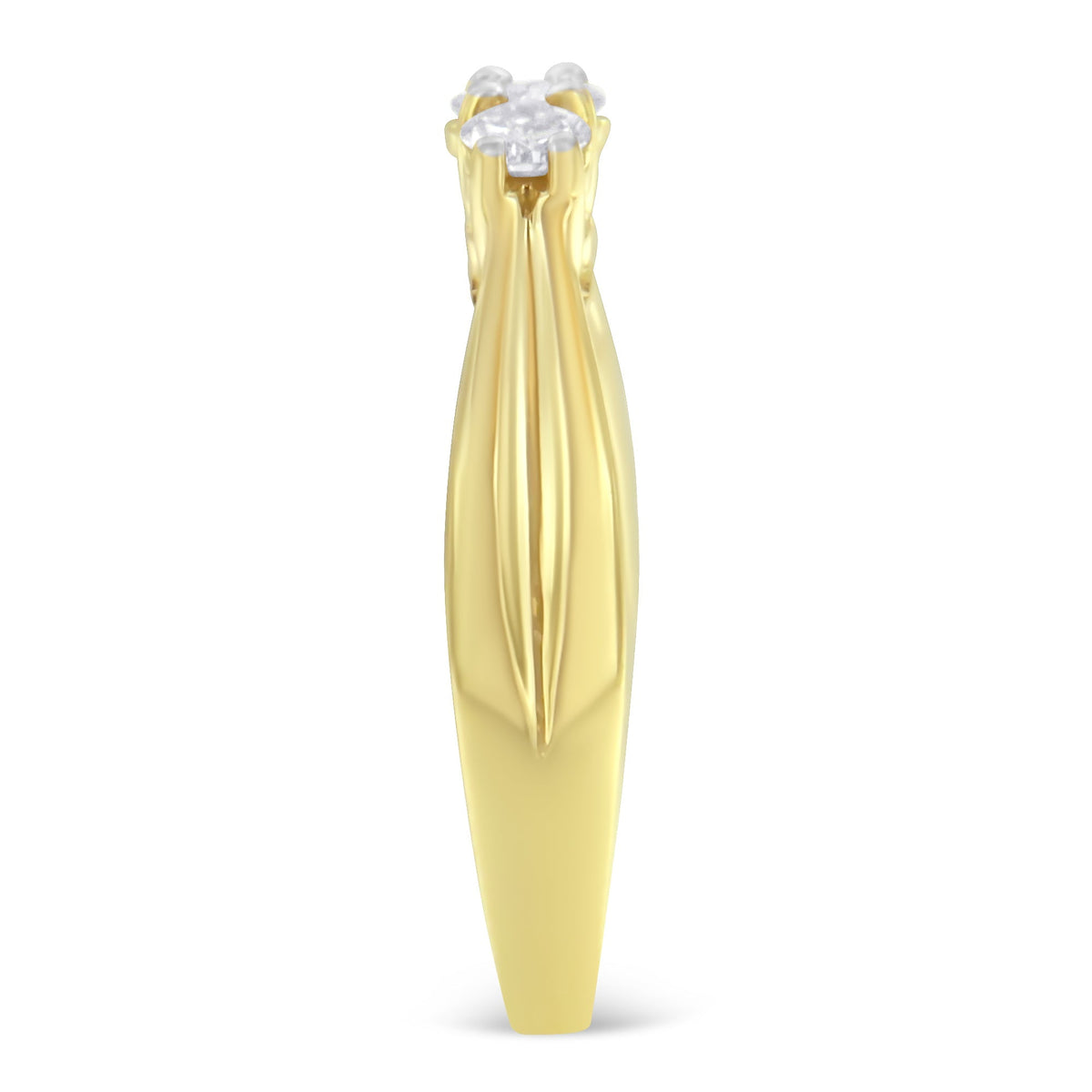 10K Yellow Gold Three-stone Diamond Ring (0.50 cttw, J-K Color, I2-I3 Clarity) Bids.com