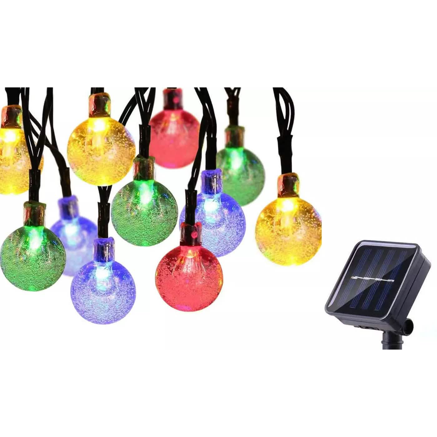 30 LED Solar String Ball Lights Outdoor Waterproof  Garden Decor DailySale