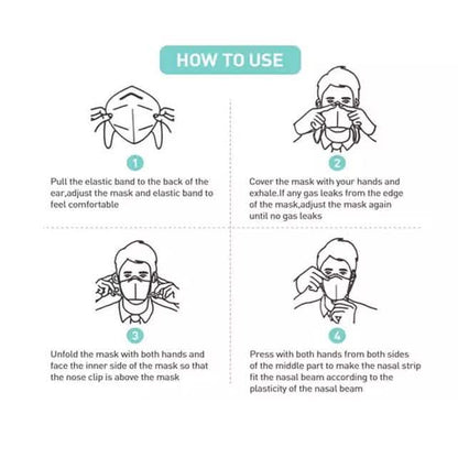 30-Pack: KN95 Face Masks with Multi Layer Breathable Fabric and Elastic Ear Loops DailySale