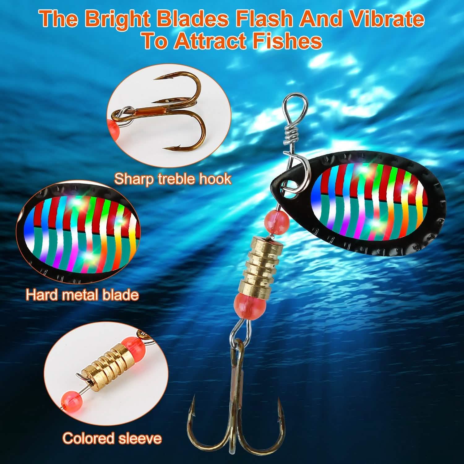 30-Piece: Fishing Metal Spoon Lures Kit DailySale