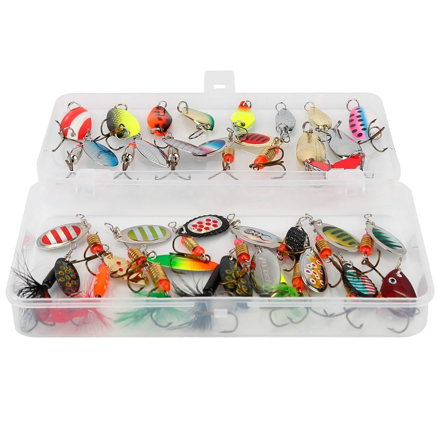 30-Piece: Fishing Metal Spoon Lures Kit DailySale