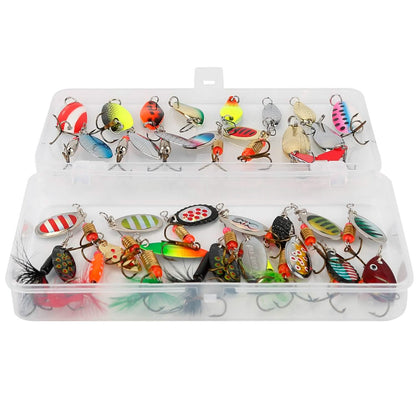 30-Piece: Fishing Metal Spoon Lures Kit DailySale