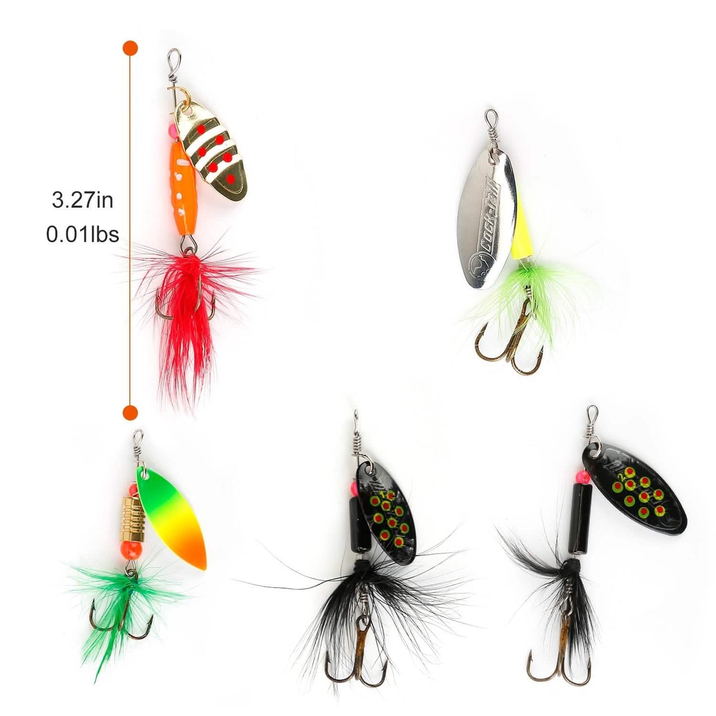 30-Piece: Fishing Metal Spoon Lures Kit DailySale