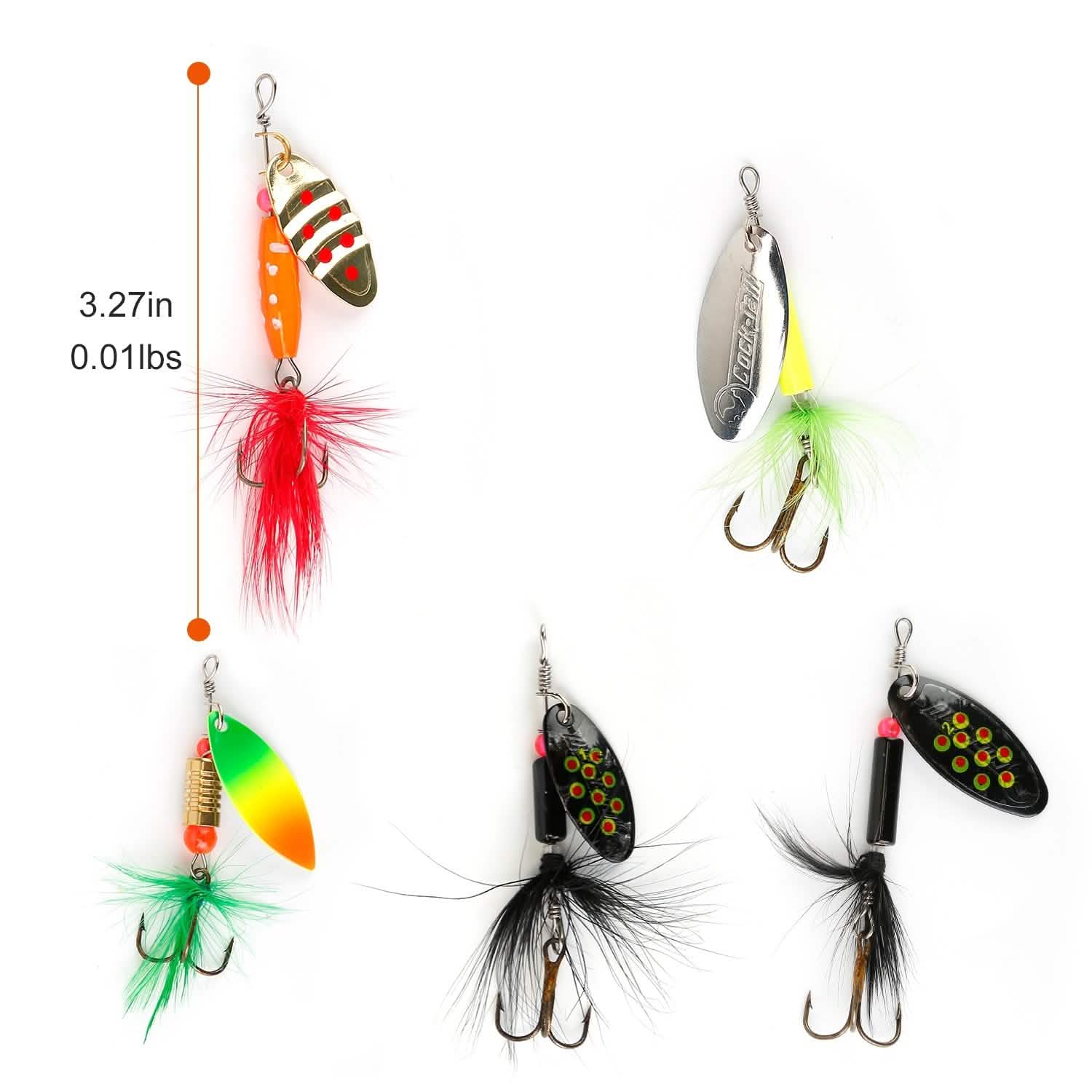 30-Piece: Fishing Metal Spoon Lures Kit DailySale