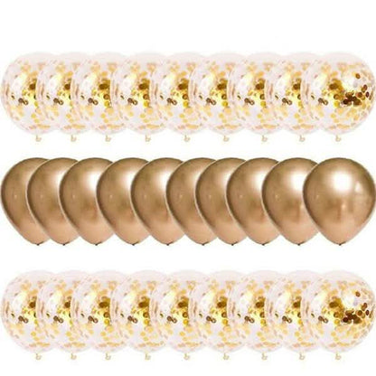 30-Pieces: Colorful Paper Latex Balloon Party Supplies DailySale