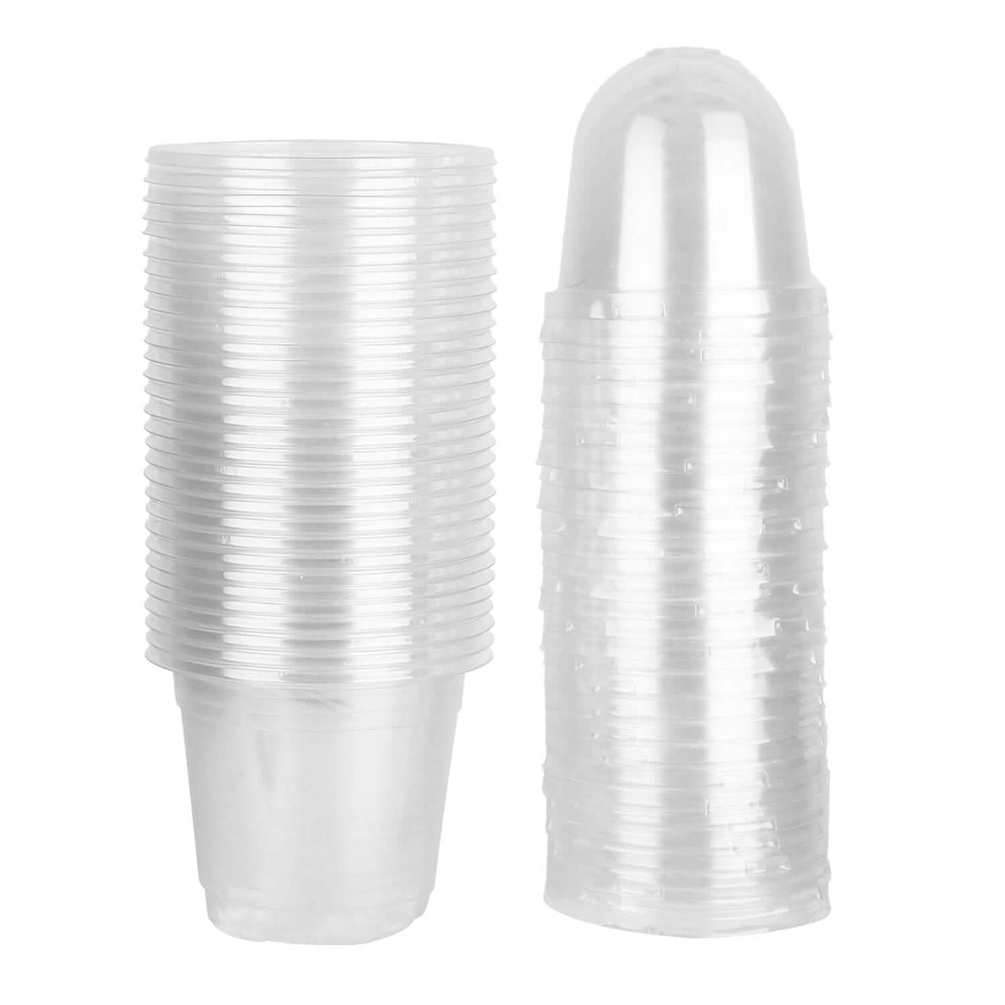 30-Pieces: Plant Nursery Pots PET Flower Seed Starting Pots Container with Dome Drainage Holes DailySale