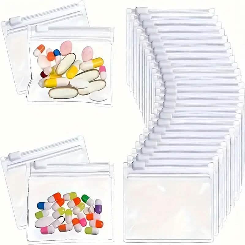 30-Pieces: Reusable Medicine Pill Bag Set DailySale