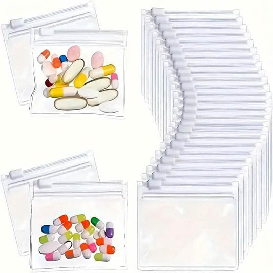 30-Pieces: Reusable Medicine Pill Bag Set DailySale