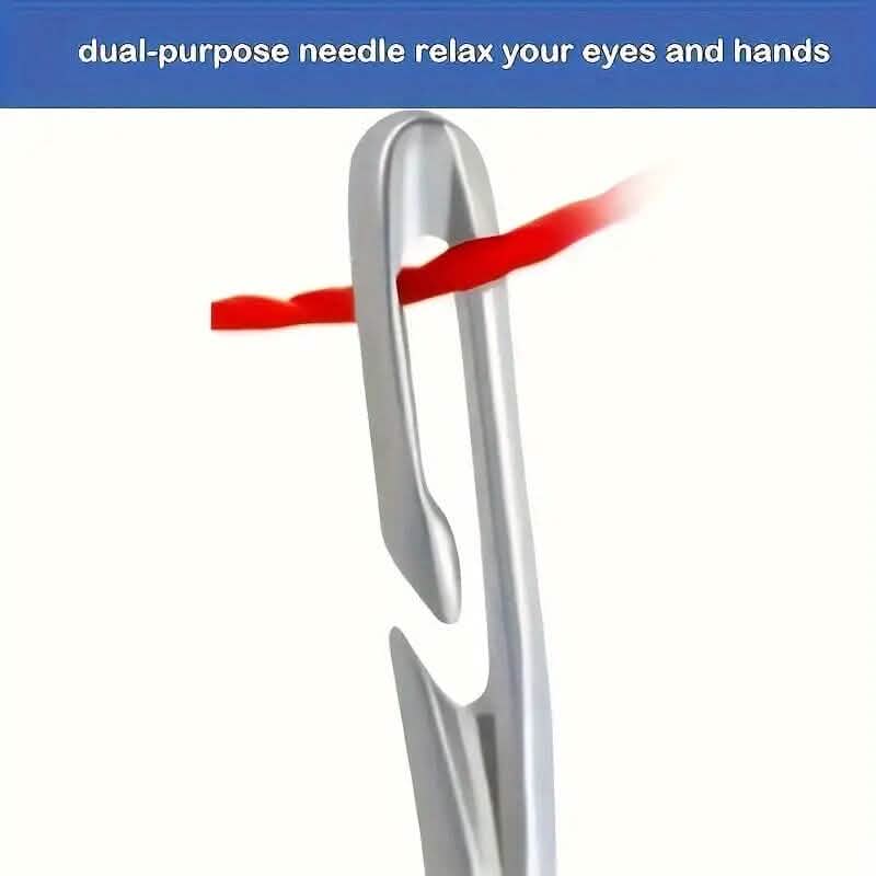 30-Pieces: Self-Threading Random Sizes Needles with Wooden Storage Tube DailySale