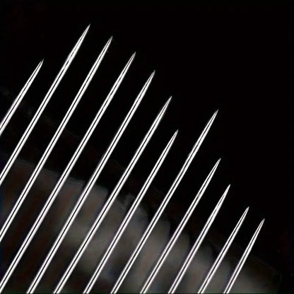 30-Pieces: Self-Threading Random Sizes Needles with Wooden Storage Tube DailySale