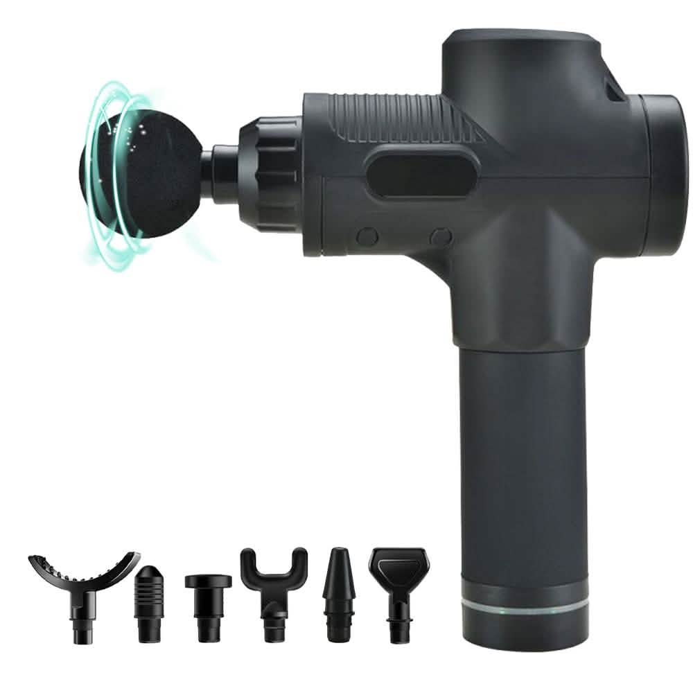 30 Speed Deep Tissue  Ultra-Quiet Muscle Massage Gun with 7 Heads DailySale