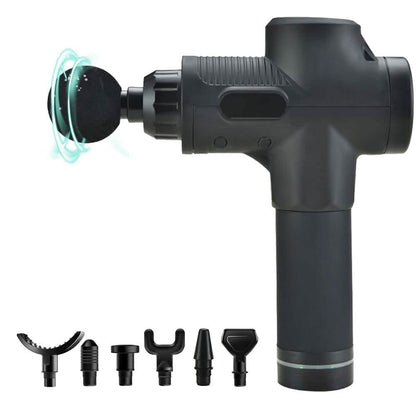 30 Speed Deep Tissue  Ultra-Quiet Muscle Massage Gun with 7 Heads DailySale