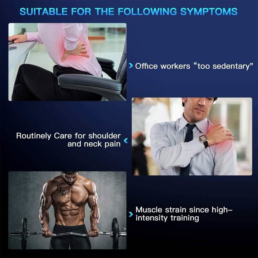 30 Speed Deep Tissue  Ultra-Quiet Muscle Massage Gun with 7 Heads DailySale