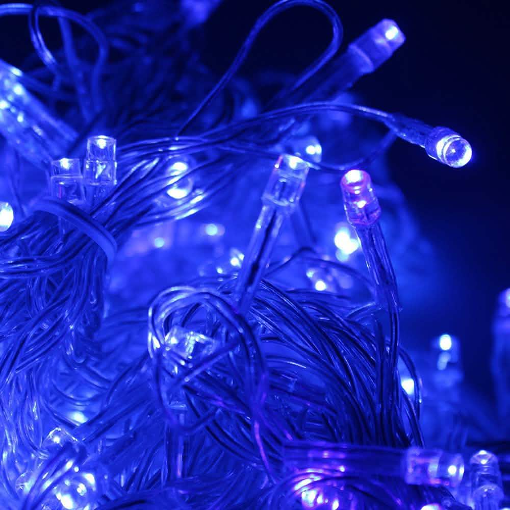 300 LED Blue Fairy String Light Curtain Light with Controller DailySale