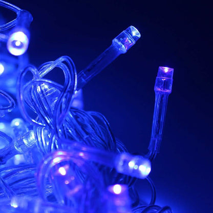 300 LED Blue Fairy String Light Curtain Light with Controller DailySale