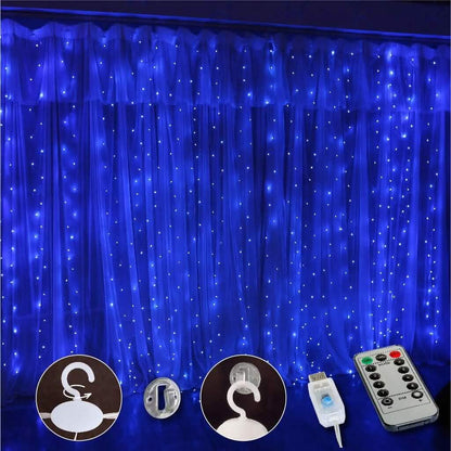 300 LED Curtain Fairy Lights DailySale