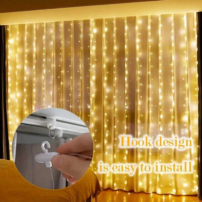 300 LED Curtain Fairy Lights DailySale