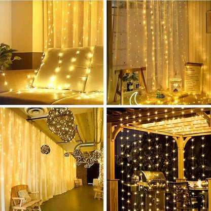300 LED Curtain Fairy Lights DailySale