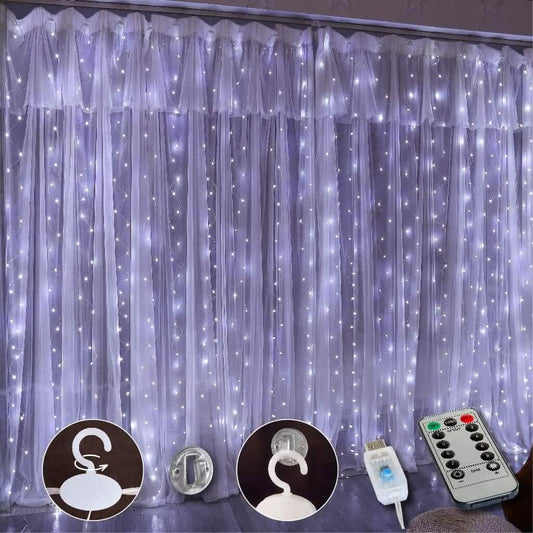 300 LED Curtain Fairy Lights DailySale