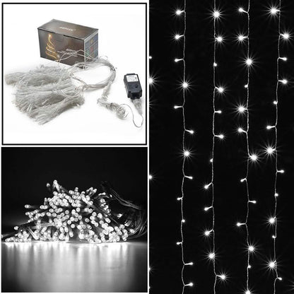 300 LED Curtain Light Safety Voltage Operated - 8 Lighting Modes DailySale