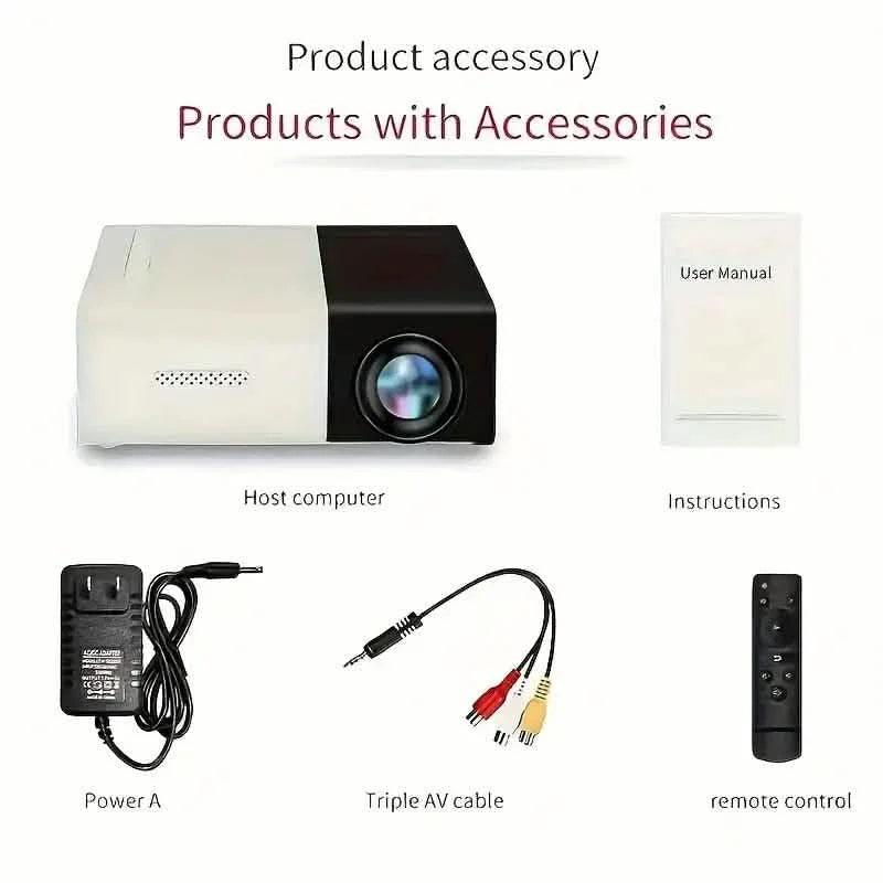 3000+ Lumens VividView Mini HD Projector DailySale