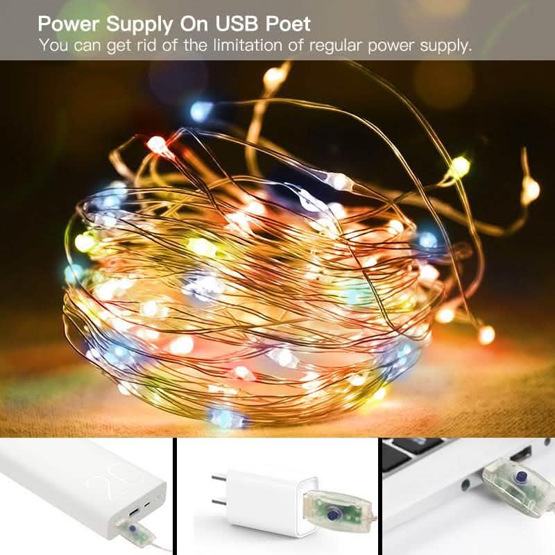 300LED USB RGB Color Waterproof String Lights with Remote Control DailySale
