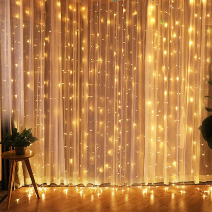 300LED Warm White Starry Fairy String Curtain Light DailySale