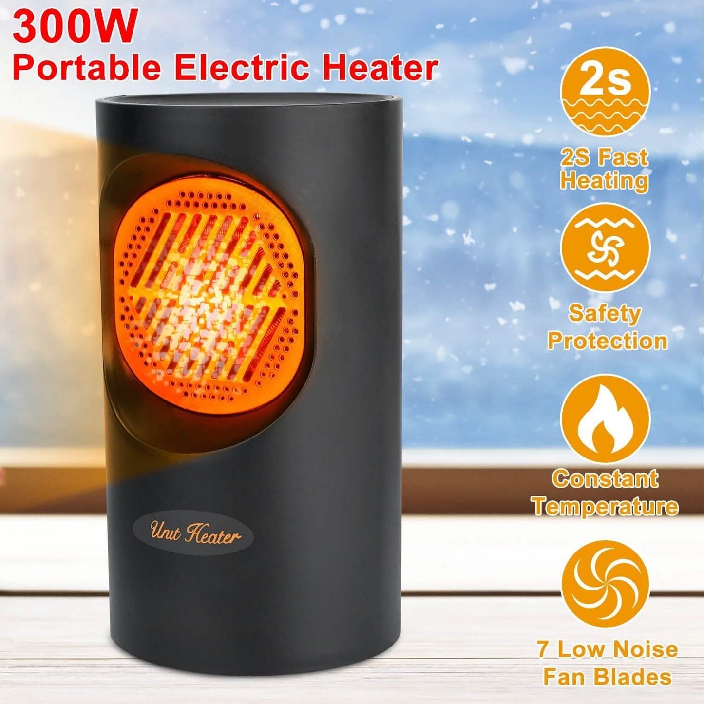 300W Portable Electric Mini Heater DailySale