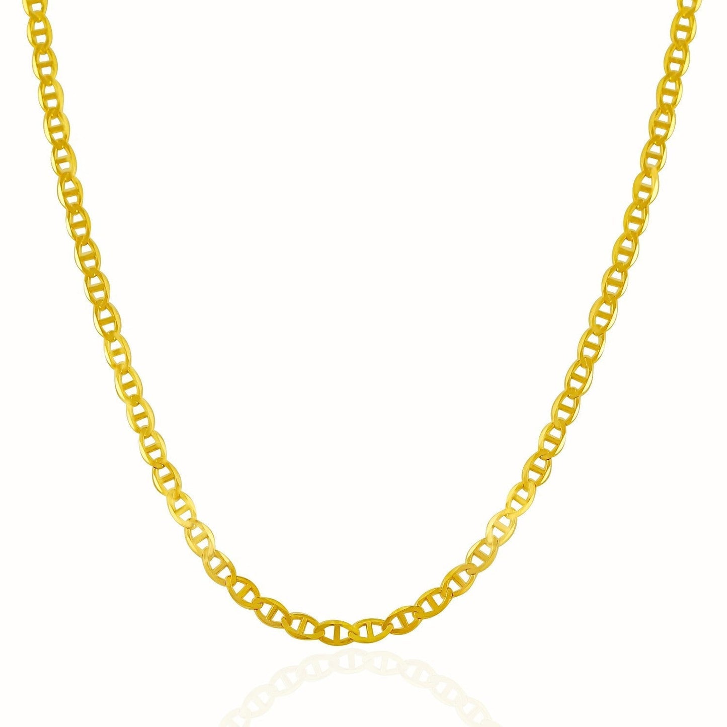 3.2mm 14k Yellow Gold Mariner Link Chain Bids.com