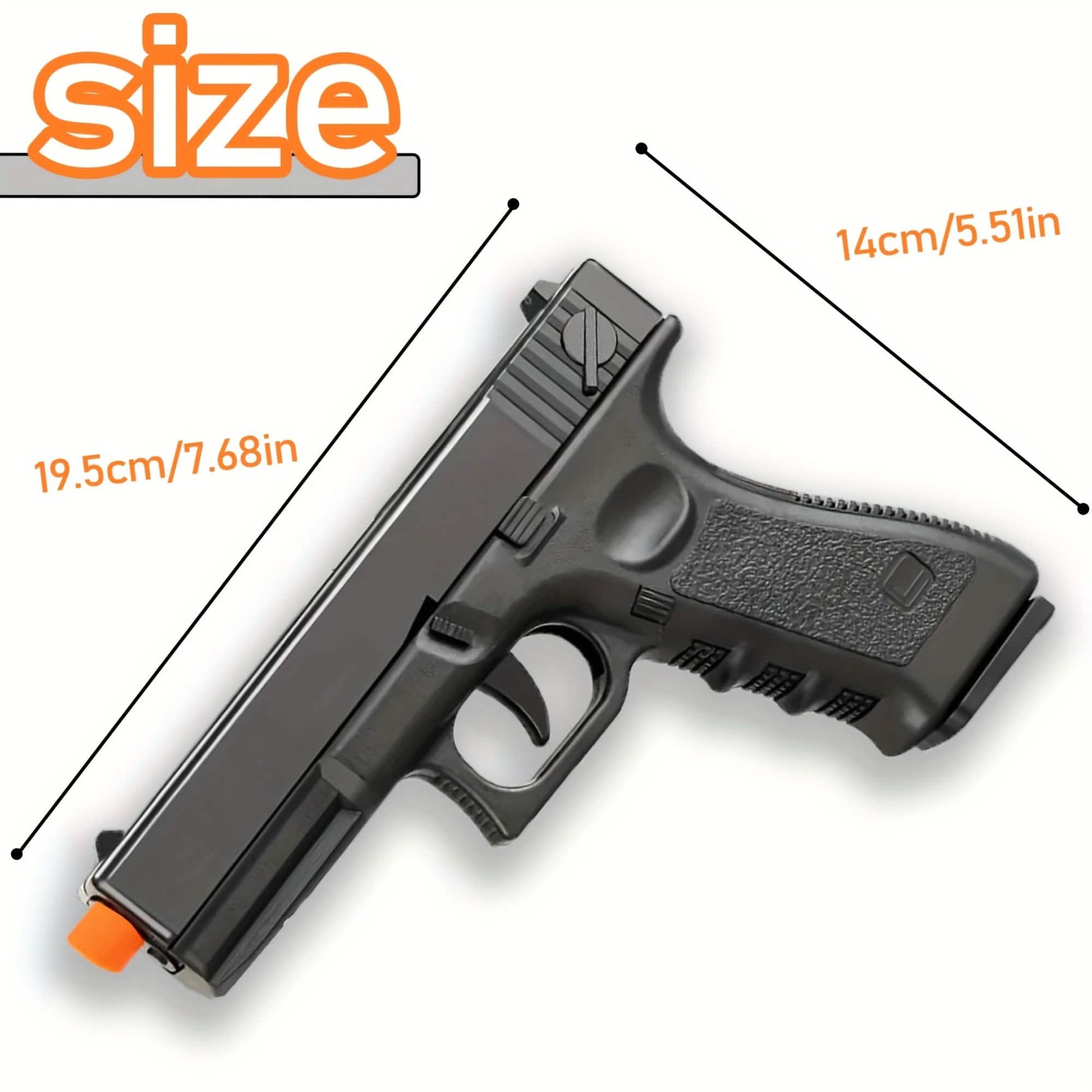 Semi-Automatic Foam Bullet Toy Pistol for Kids (8+) DailySale