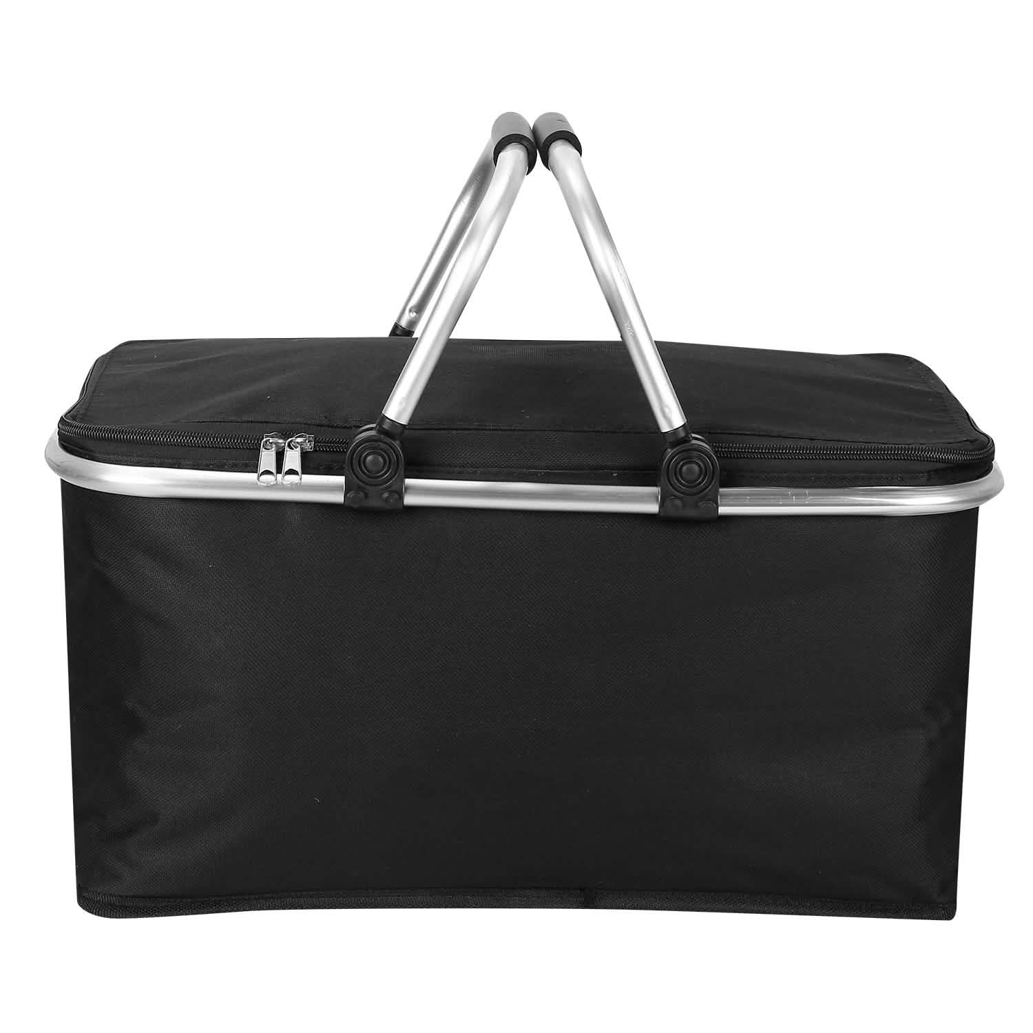 30L Insulated Picnic Basket Cooler Collapsible Food Delivery Storage DailySale