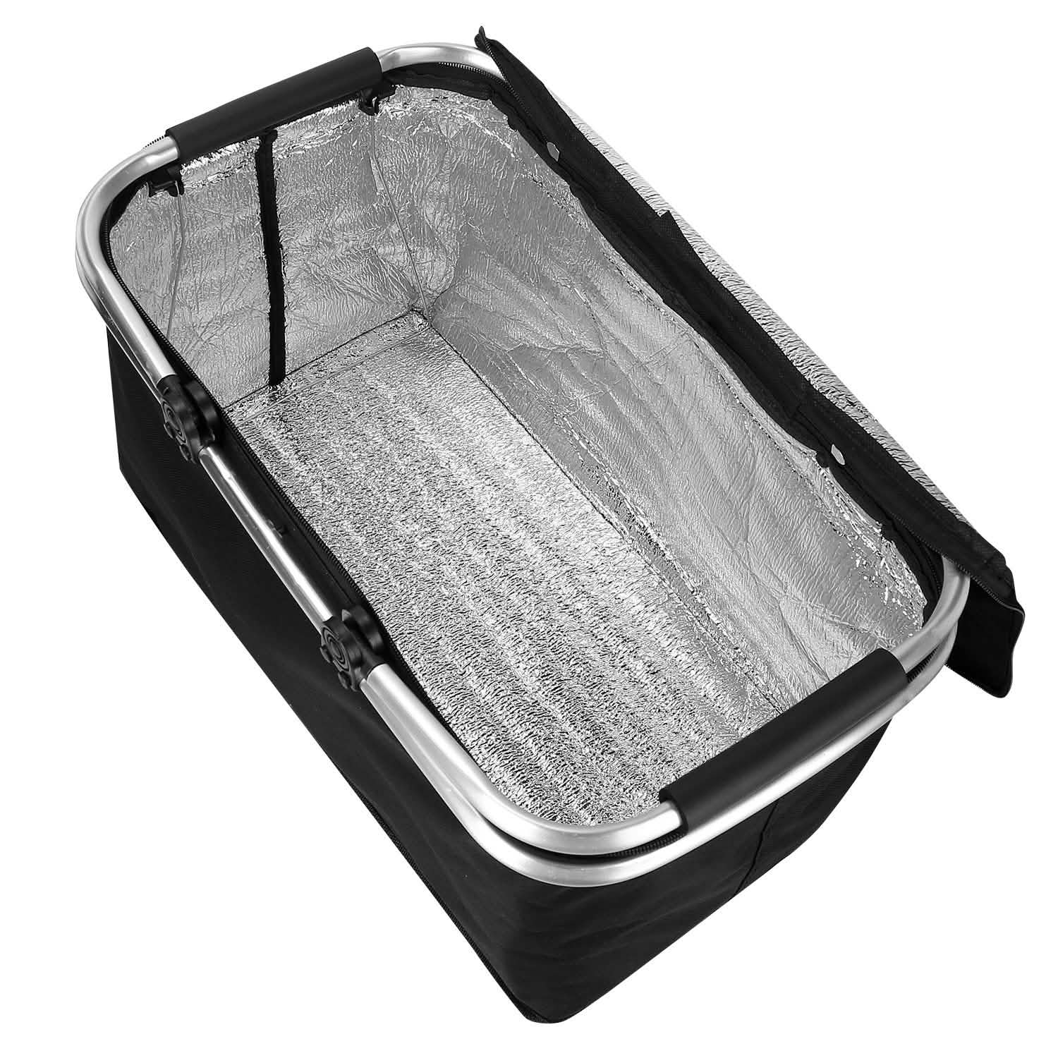 30L Insulated Picnic Basket Cooler Collapsible Food Delivery Storage DailySale