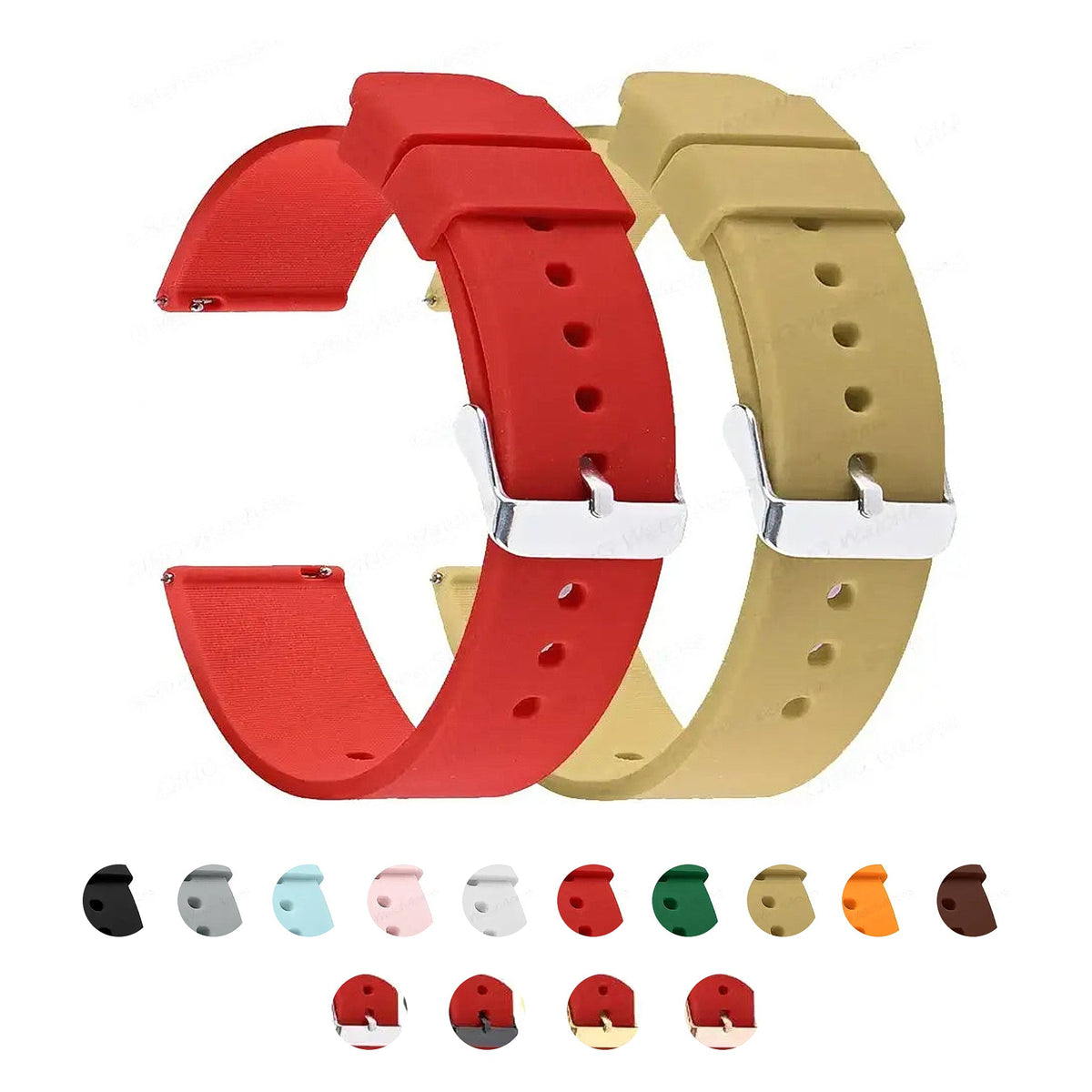 Suunto Race, Vertical & 9 Peak Smooth Silicone Band, 10 Colors BandsCo Straps