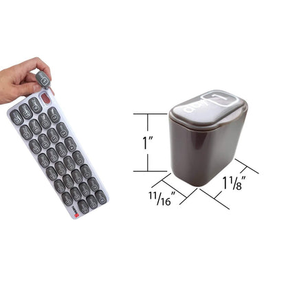 31 Day Monthly Pill And Vitamin Organizer With Large Removable Pods DailySale